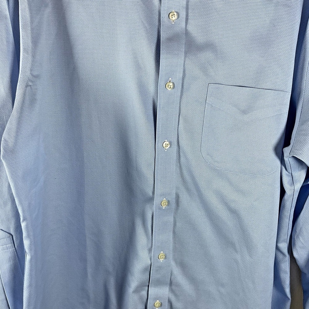 Brooks Brothers Regent Men's 16.5 x 33 Button Down Shirt Light Blue 100% Cotton - Picture 5 of 8